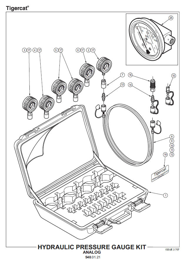 TIGERCAT 1800. SHEAR HEAD PARTS CATALOGUE MANUAL (181001 - 183000)