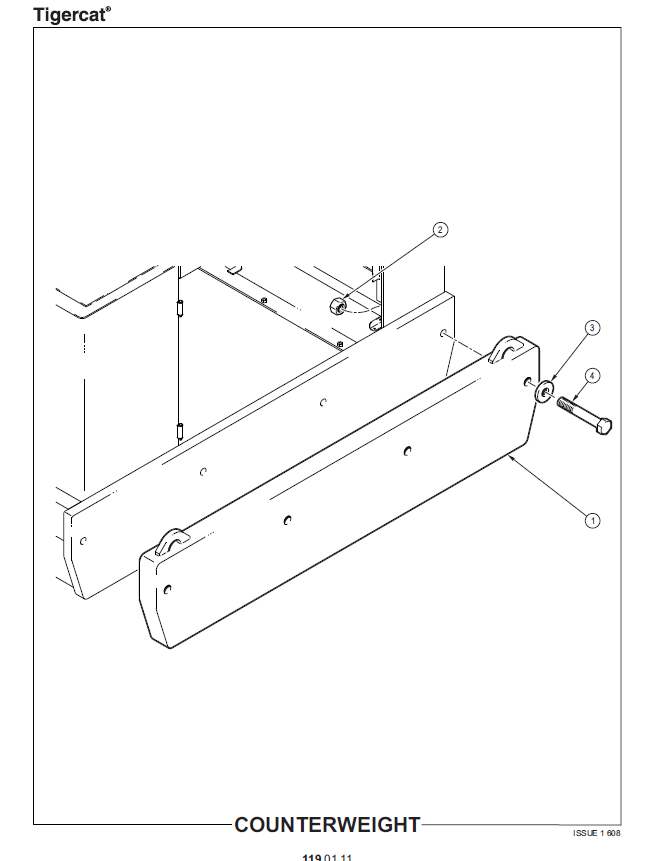 TIGERCAT 230C LOADER PARTS CATALOGUE MANUAL (2301501 - 2301999)