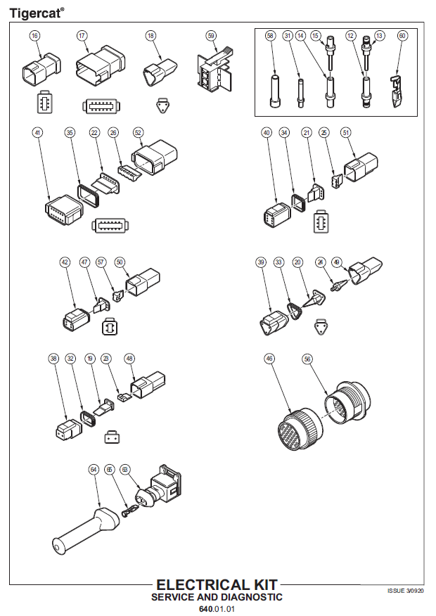 TIGERCAT 4061 MULCHING HEAD PARTS CATALOGUE MANUAL (40610101 - 40610500)