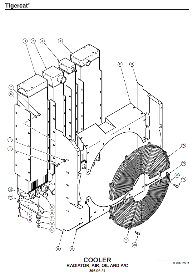 TIGERCAT 602. DUAL WINCH SKIDDER PARTS CATALOGUE MANUAL (6021501 - 6021600)