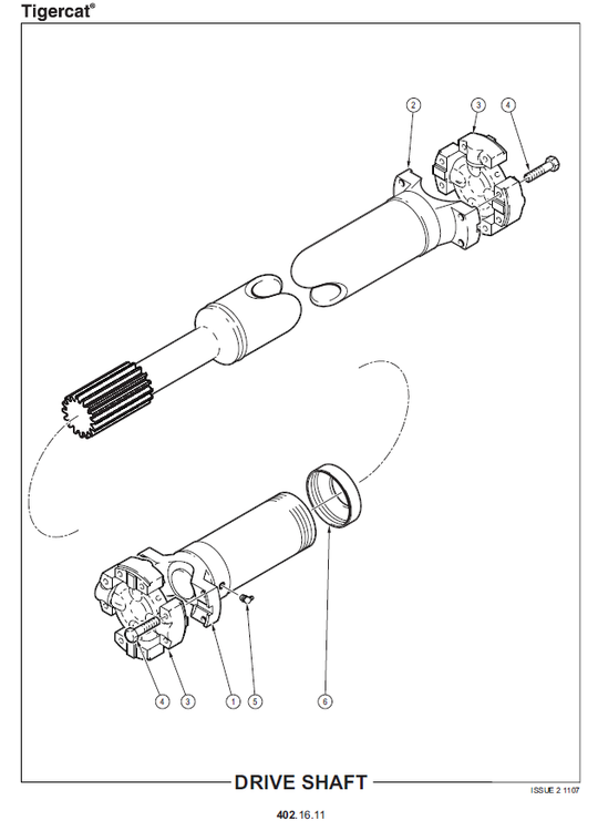 TIGERCAT 604 SKIDDER PARTS CATALOGUE MANUAL (6040101 - 6040200)