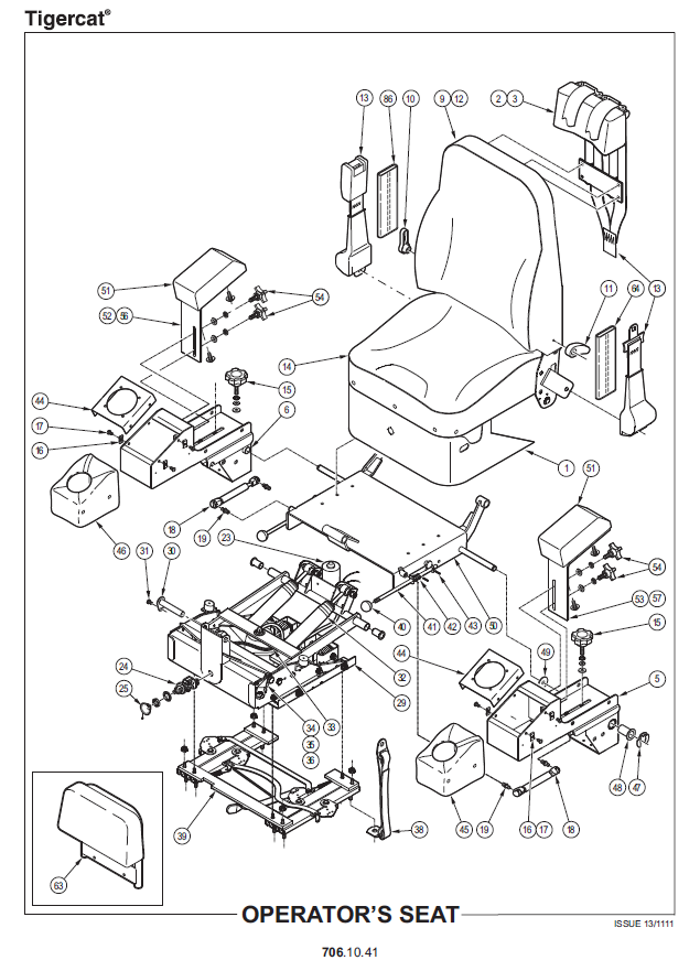 TIGERCAT 875 LOGGER PARTS CATALOGUE MANUAL (8750101 - 8752000)