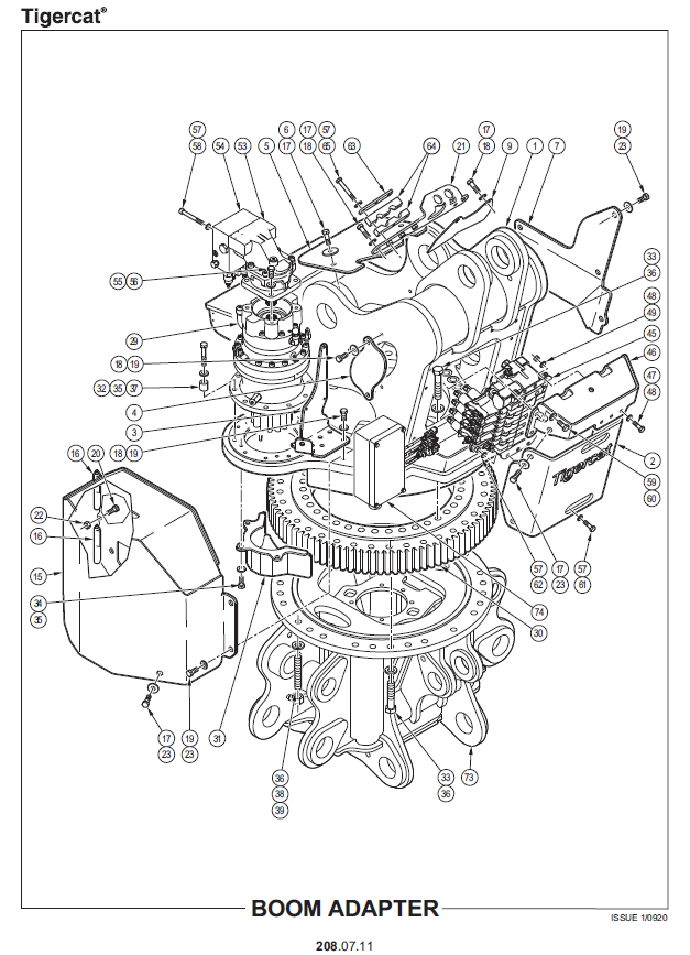 TIGERCAT BUTT-N-TOP GRAPPLE PARTS CATALOGUE MANUAL (BT0001 - BT0500)