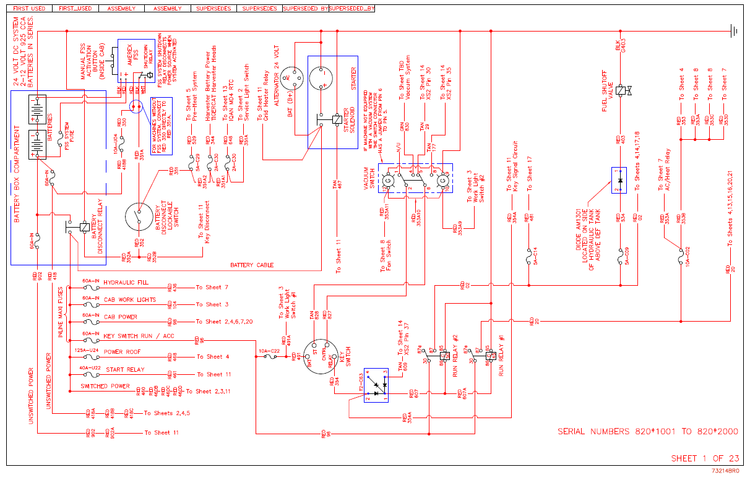 TIGERCAT L820D FELLER BUNCHER ELECTRICAL SCHEMATIC MANUAL (82021001-82022000)