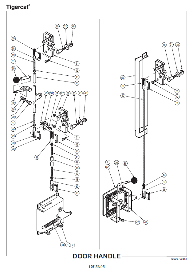 TIGERCAT L855D FELLER BUNCHER PARTS CATALOGUE MANUAL (85522001 - 85523000)