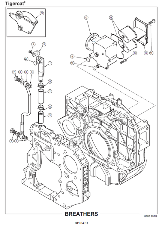 TIGERCAT L855E FELLER BUNCHER PARTS CATALOGUE MANUAL (85523001 - 85524000)