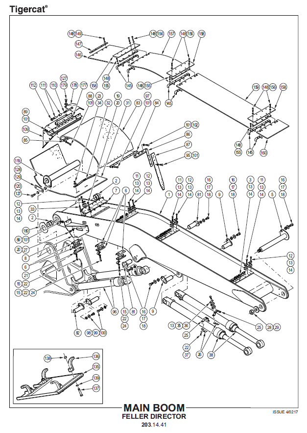 TIGERCAT LS855D SHOVEL LOGGER PARTS CATALOGUE MANUAL (85502001 - 85503000)