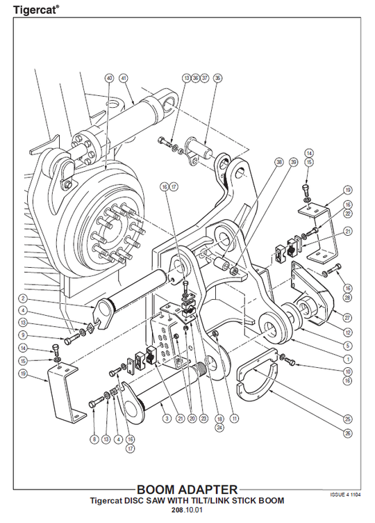 TIGERCAT LX830 FELLER BUNCHER PARTS CATALOGUE MANUAL (83070191 - 83070999)