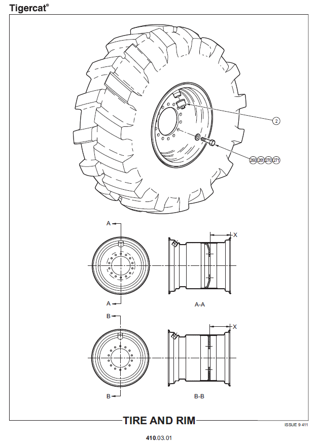TIGERCAT M726E MULCHER PARTS CATALOGUE MANUAL (726M3501 - 726M5000)