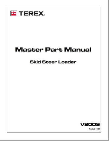 Terex Loader 231 MB Spare Parts Catalog