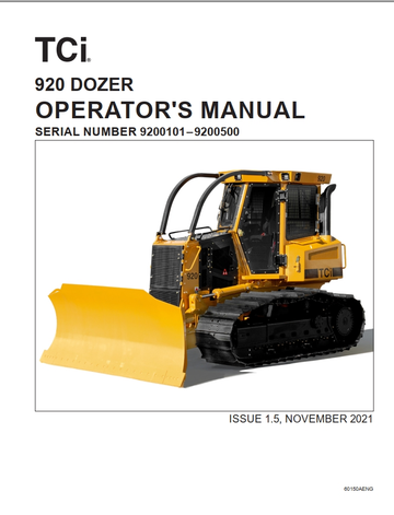 Tigercat Dozer 920 Operator