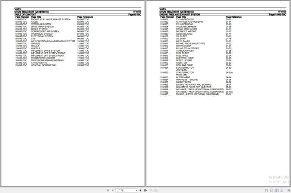 Valtra Tractor M Series M120 Parts Catalog Manual VFM120 – OEM Parts Guide