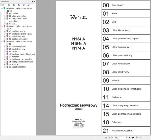 Valtra Tractor N134A, N154EA & N174A Service Manual – Repair & Maintenance Guide