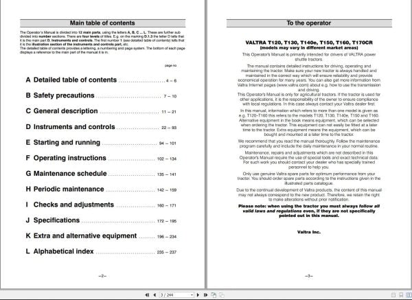 VALTRA T120 to T170CR Tractor Operator’s Manual 39818215 – Complete Guide
