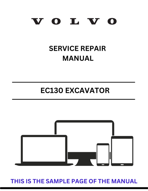 VOLVO EC130 AKERMAN EXCAVATOR (EXC) SERVICE REPAIR