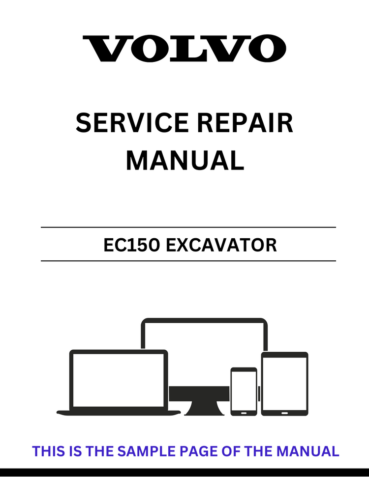 Volvo EC150 Excavator Service Repair Manual - PDF Download
