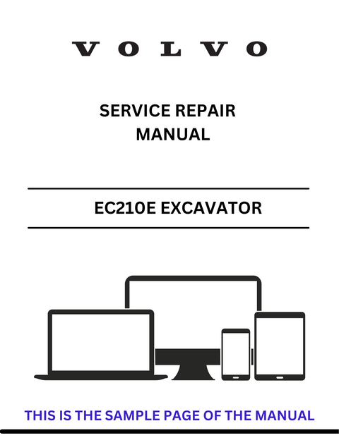 VOLVO EC210E S EXCAVATOR (EXC) SERVICE REPAIR