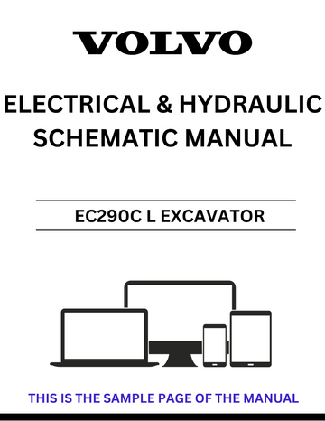 VOLVO EC290C L EXCAVATOR ELECTRICAL AND HYDRAULIC SCHEMATIC