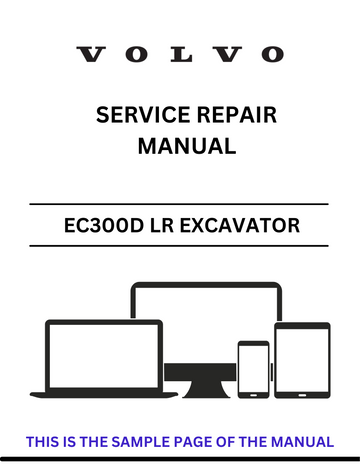 VOLVO EC300D LR EXCAVATOR (EXC) SERVICE REPAIR