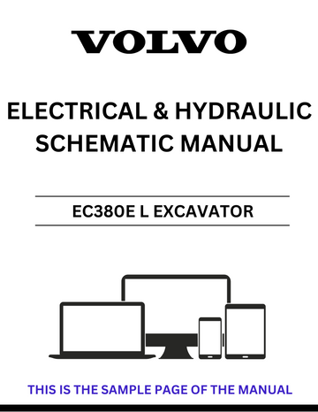 VOLVO EC380E L EXCAVATOR ELECTRICAL AND HYDRAULIC SCHEMATIC
