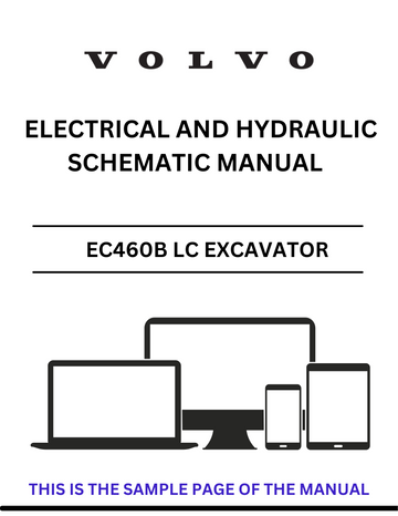 VOLVO EC460B LC EXCAVATOR ELECTRICAL AND HYDRAULIC SCHEMATIC