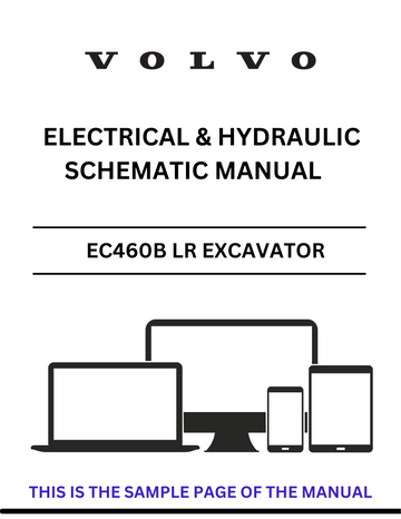 VOLVO EC460B LR EXCAVATOR ELECTRICAL AND HYDRAULIC SCHEMATIC