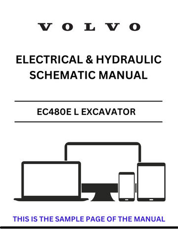 VOLVO EC480E L EXCAVATOR ELECTRICAL AND HYDRAULIC SCHEMATIC