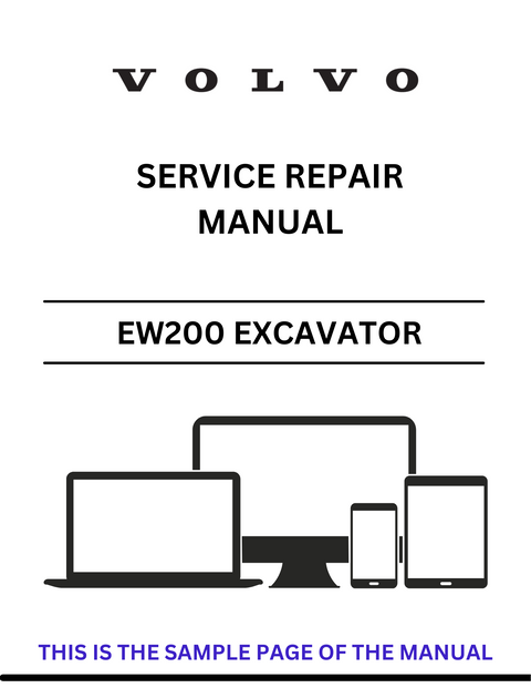 VOLVO EW200 EXCAVATOR (EXC) SERVICE REPAIR