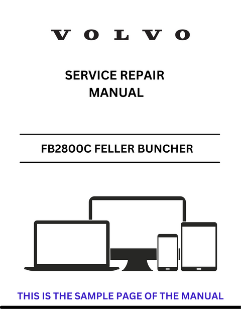 VOLVO FB2800C FELLER BUNCHER (FEL) SERVICE REPAIR