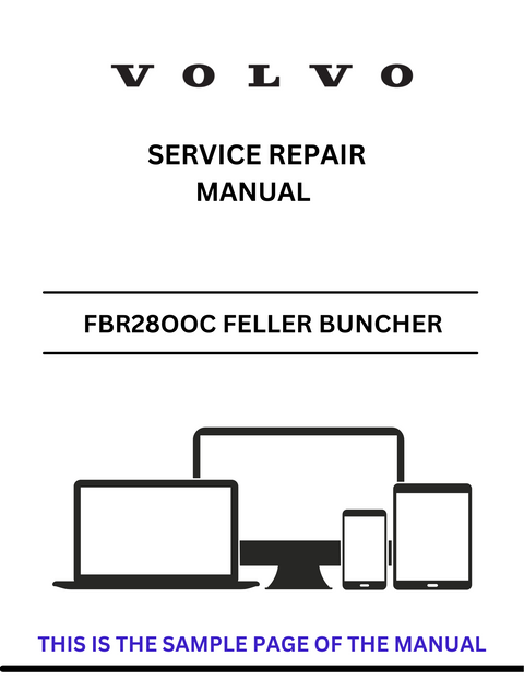 VOLVO FBR28OOC FELLER BUNCHER (FEL) SERVICE REPAIR