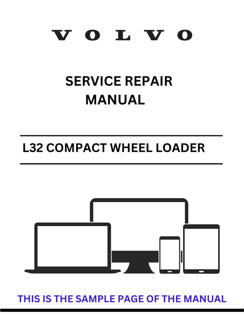 VOLVO L32 COMPACT WHEEL LOADER (CWL) SERVICE REPAIR