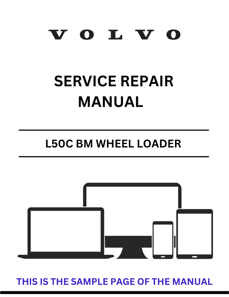VOLVO L50C BM WHEEL LOADER SERVICE REPAIR MANUAL