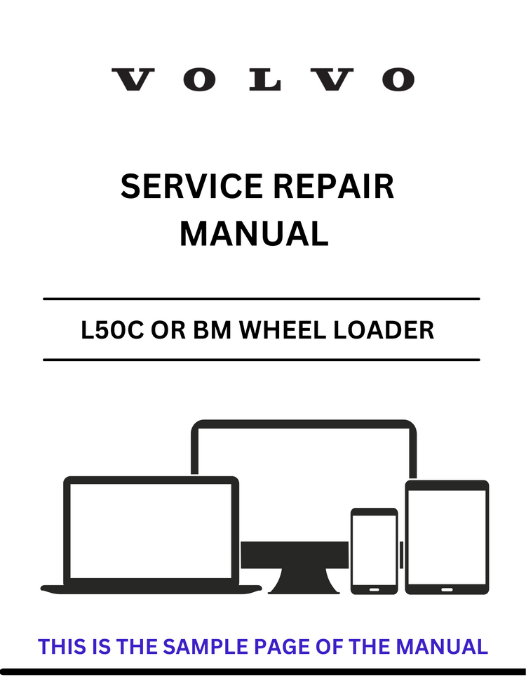 VOLVO L50C OR BM WHEEL LOADER SERVICE REPAIR MANUAL