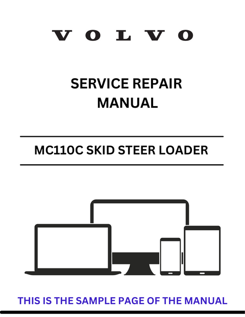 VOLVO MC110C SKID STEER LOADER (SSL) SERVICE REPAIR