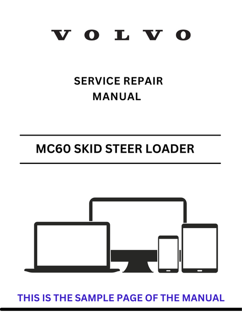VOLVO MC60 SKID STEER LOADER (SSL) SERVICE REPAIR