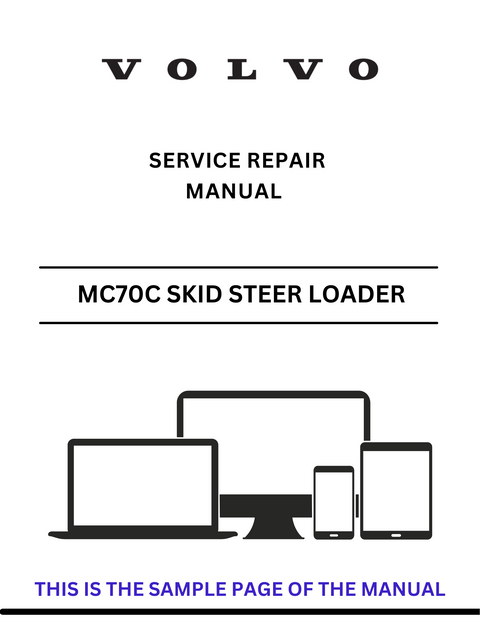 VOLVO MC70C SKID STEER LOADER (SSL) SERVICE REPAIR