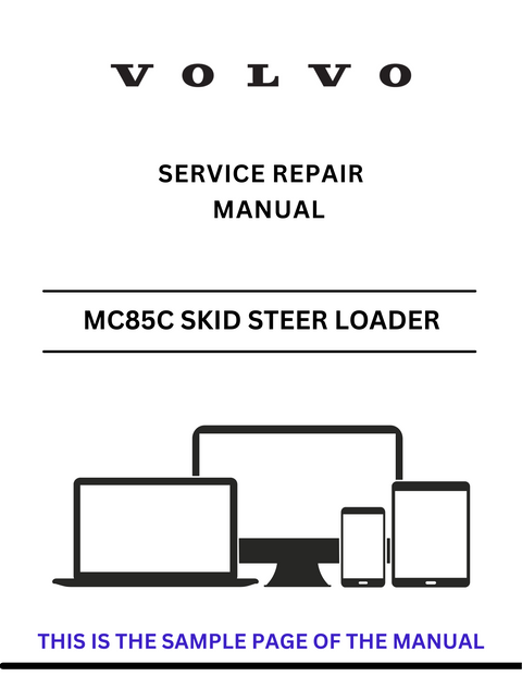 VOLVO MC85C SKID STEER LOADER (SSL) SERVICE REPAIR