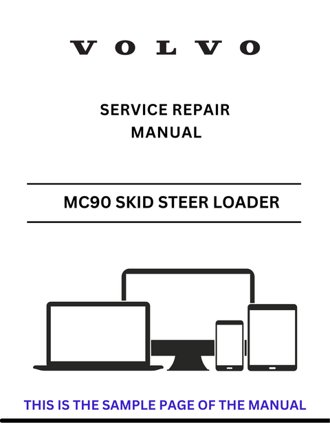 VOLVO MC90 SKID STEER LOADER (SSL) SERVICE REPAIR