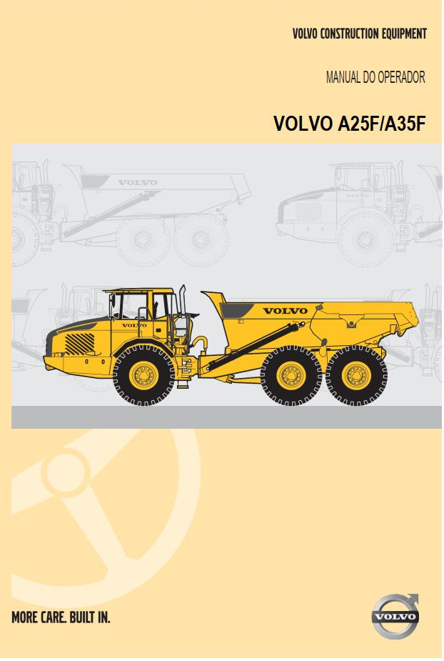 Volvo Articulated Dump Truck A25F A35F Operator
