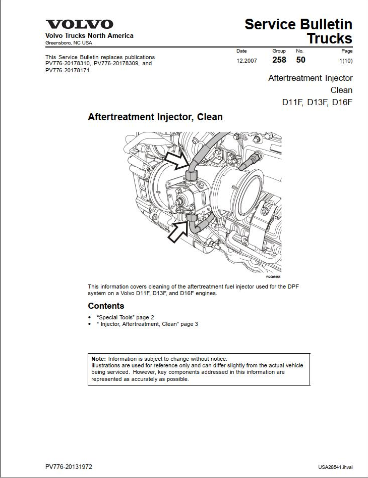 Volvo Engine D13 Service Manual