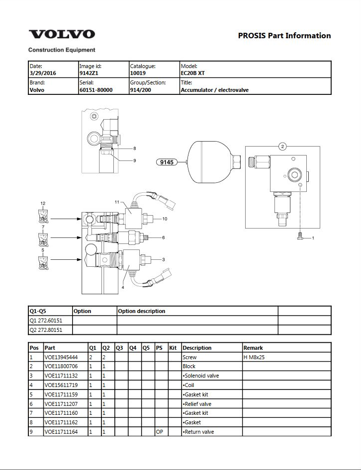 Volvo Excavator EC20B XT Parts and Service Repair Manual PDF