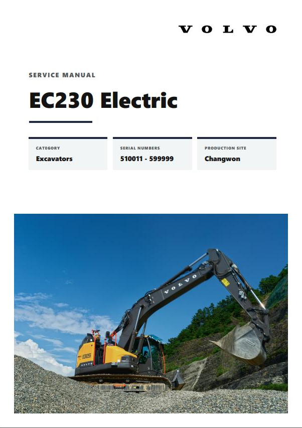 Volvo Excavator EC230 Electric Service Manual PDF