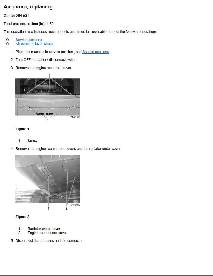 Volvo Excavator EC340D Service Repair Manual PDF