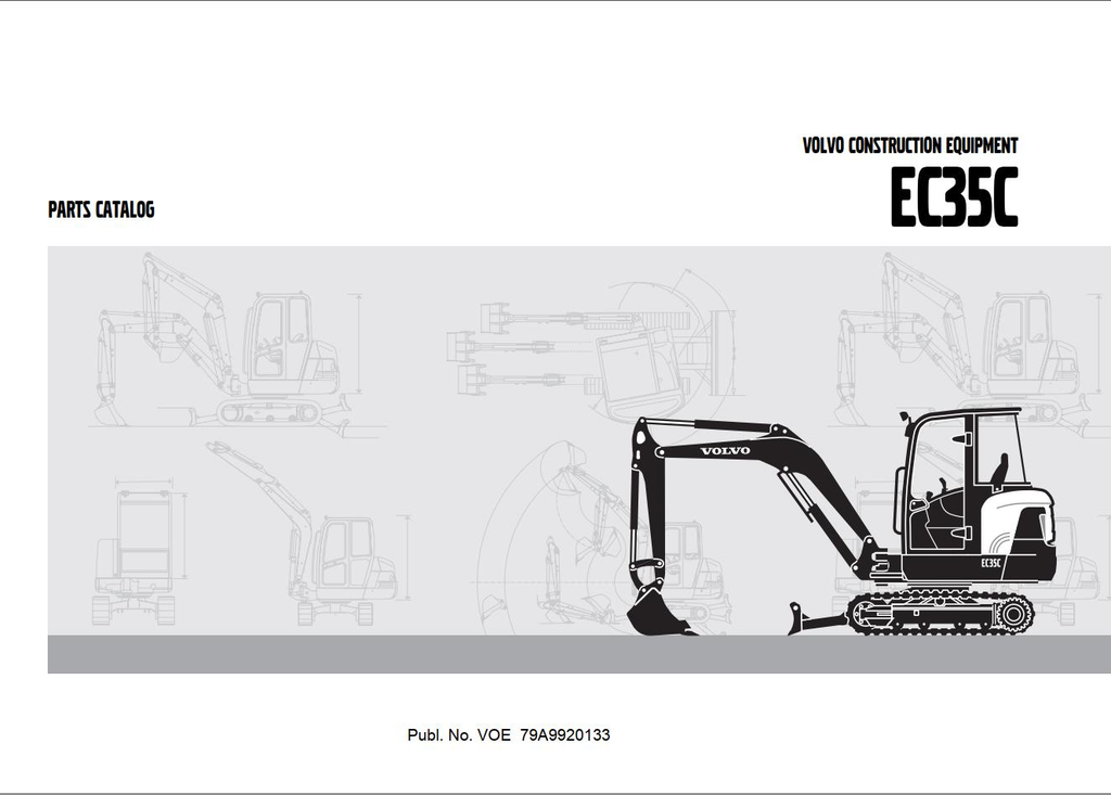 Volvo Excavator EC35C Parts Catalog Manual VOE79A9920133 PDF