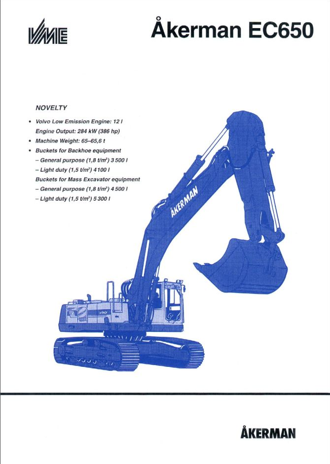 Volvo Excavator EC650 Service Repair Manual PDF