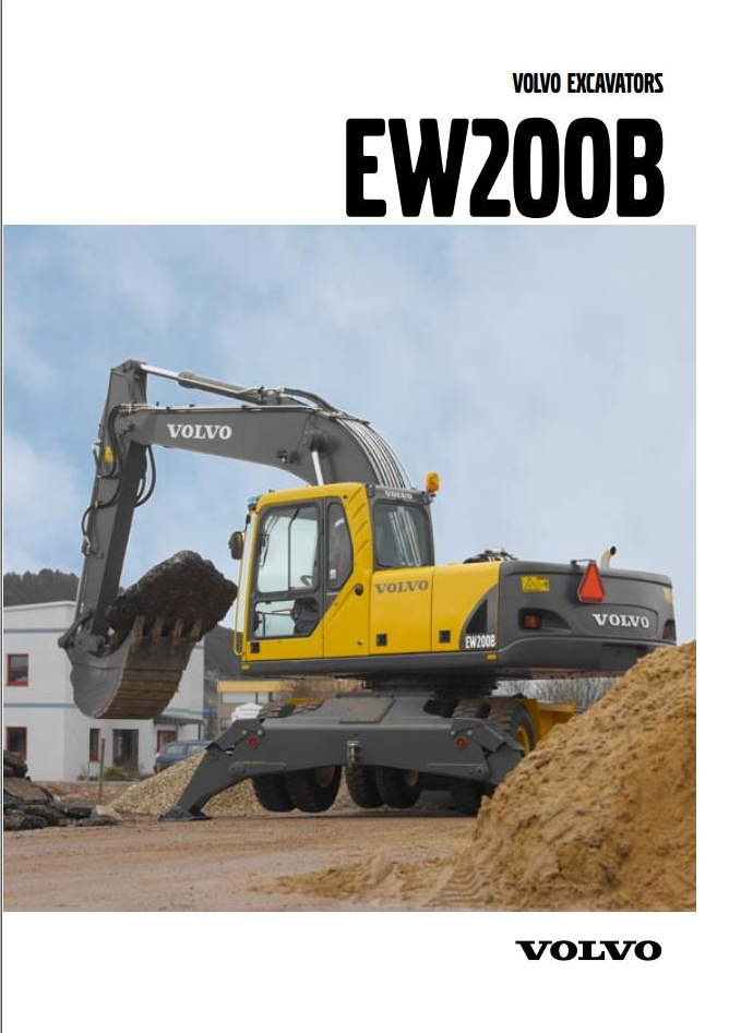 Volvo Excavator EW200B Service and Repair Manual PDF
