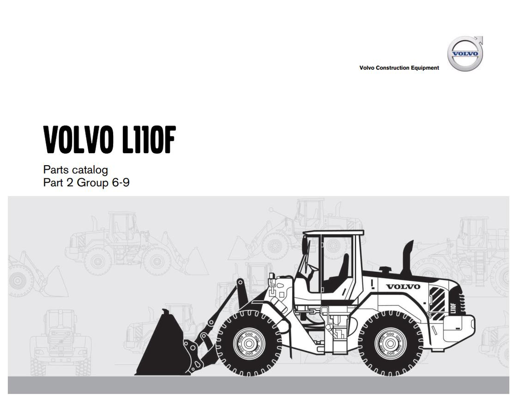 Volvo Loader L110F Parts Catalog Manual 20021223-G PDF