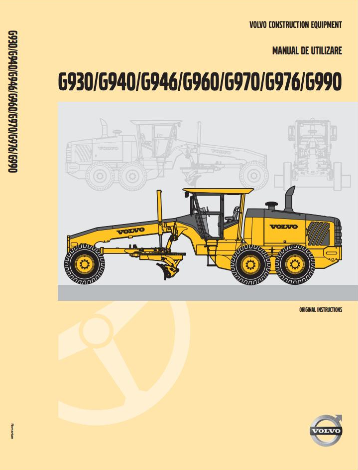 Volvo Motor Grader G930 to G990 Operator