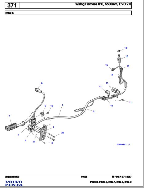 Volvo Penta Marine Drives Transmissions IPS20-D to IPS2-C Parts Catalog