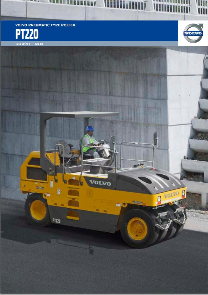 Volvo Pneumatic Tire Compactors PT220 Service and Repair Manual PDF